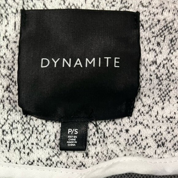 Dynamite Grey Marled Long Open Front Cardigan Jacket – Size P/S - Picture 11 of 13